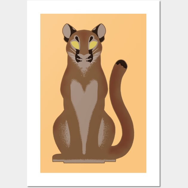 Minimalist Cougar Wall Art by ZTheCrazed